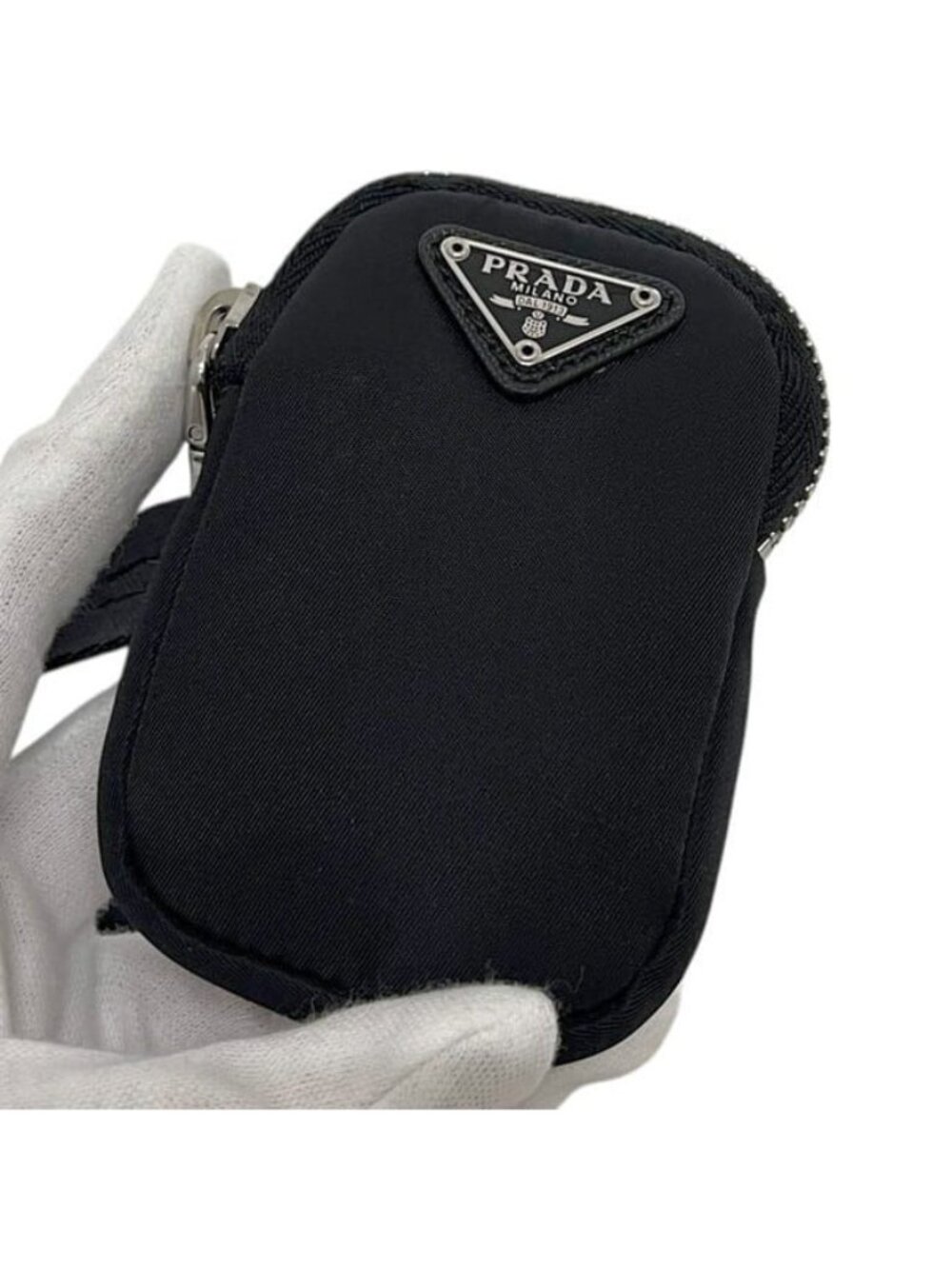 Prada Pouch 2-Way Black Nero Re-Nylon Shoulder Bag Nylon - Picture 4 of 10